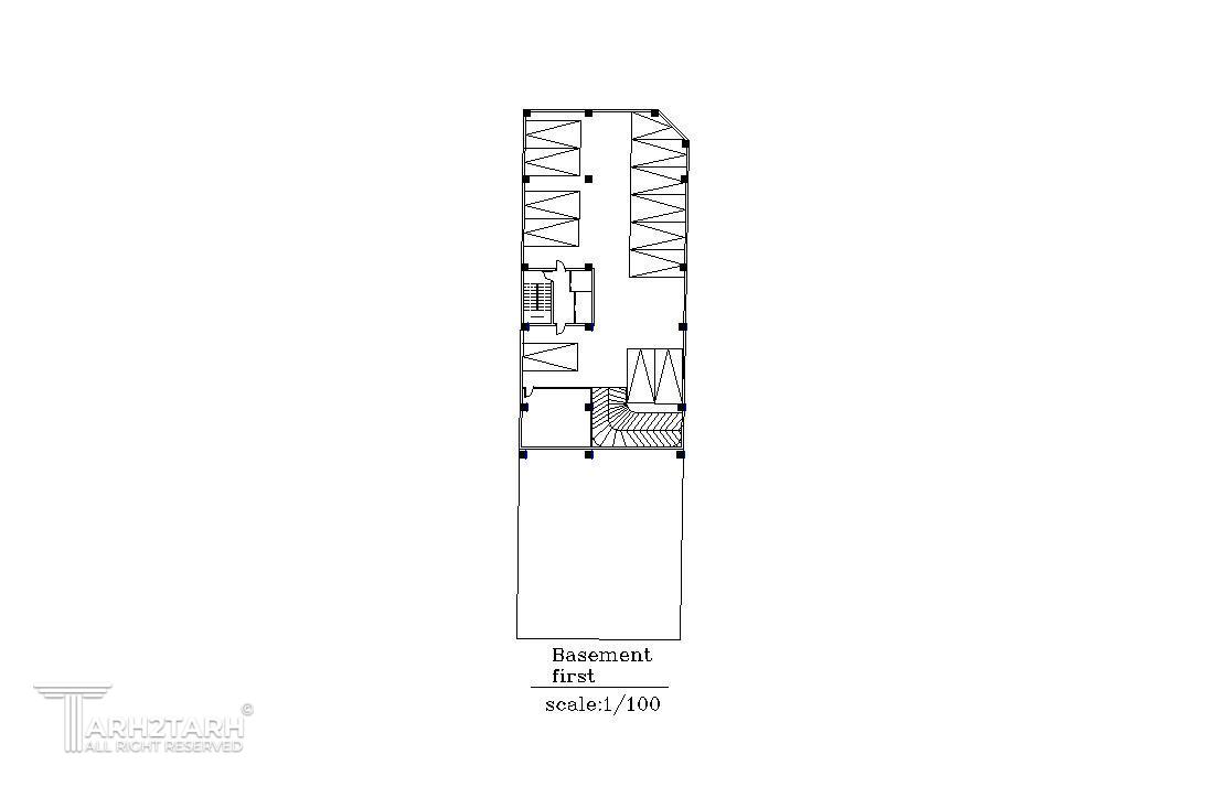 پلان مبلمان زیر زمین اول