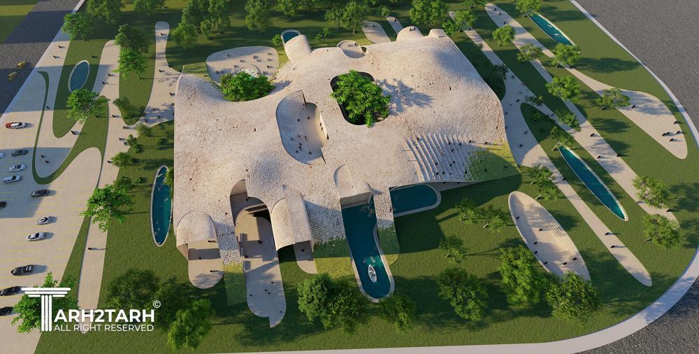 طراحی تالار فرهنگی اجتماعی شهر جدید پرند