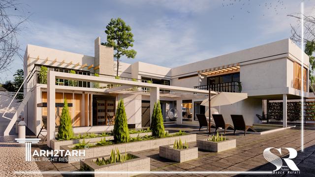 طراحی ویلا گلخانه