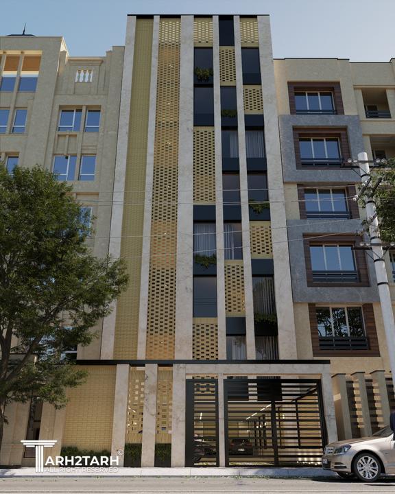 طراحی نما ساختمان کرمان خیابان شفا