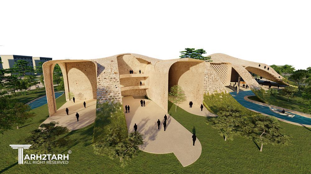 طراحی تالار فرهنگی اجتماعی شهر جدید پرند