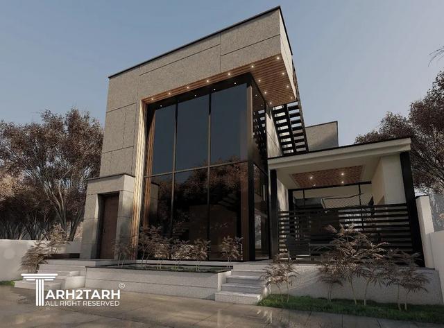 طراحی نما مدرن ویلا مسکونی