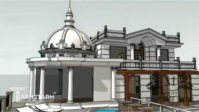 طرح پیشنهادی بازسازی ویلای کوهستانی متروکه