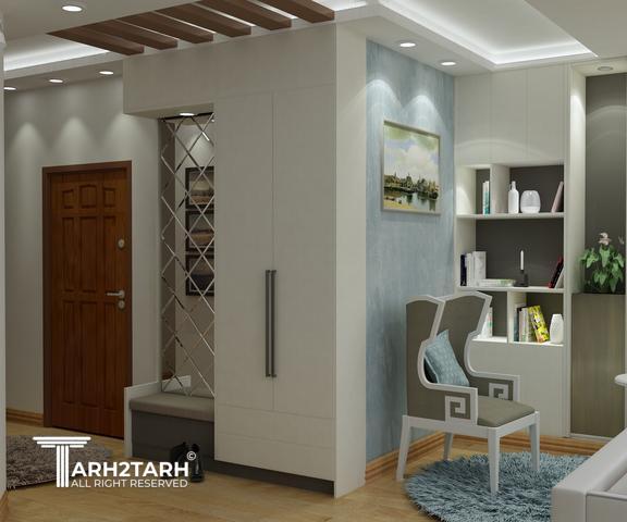 طراحی داخلی ساختمان مسکونی 4 واحدی