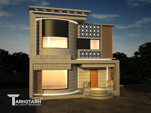 طراحی نما ویلایی 1