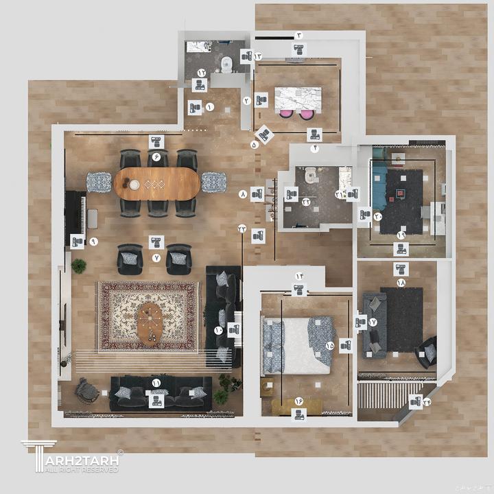 بلان همراه با موقعیت های دوربین