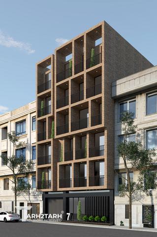 طراحی نما آپارتمان اسعدی