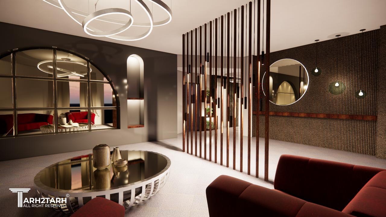 طراحی لابی مجتمع مسکونی در زعفرانیه