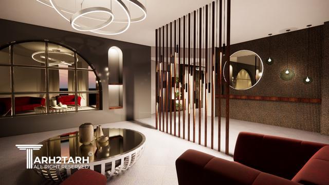 طراحی لابی مجتمع مسکونی در زعفرانیه