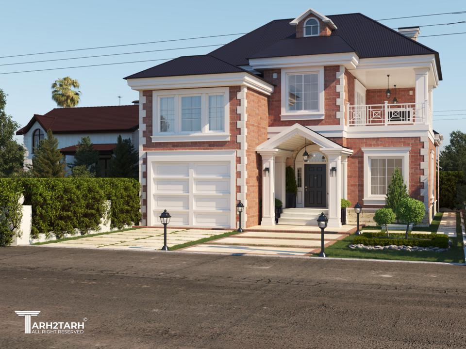 پرسپکتیو شرقی (ورودی ویلا)