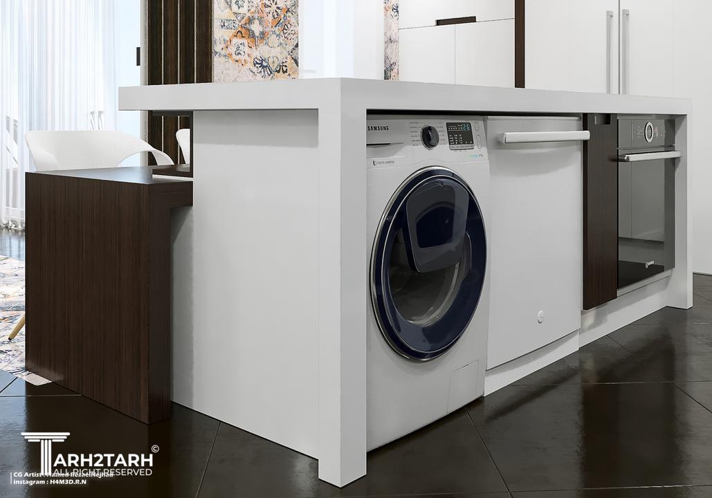 جایگذاری تجهیزات آشپزخانه