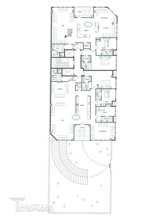 پلان طبقات مسکونی