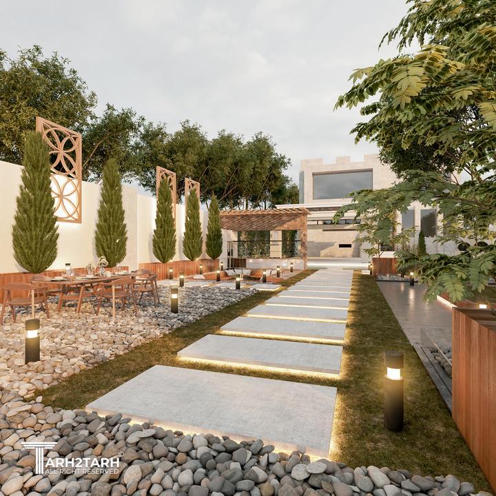 طراحی فضای سبز باغ ویلای قزوین