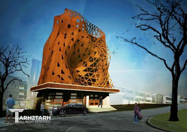 طراحی ساختمان اداری پارامتریک