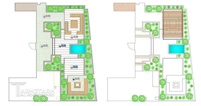 طراحی و اجرا روف گاردن دکتر حبیبی ملاصدرا 