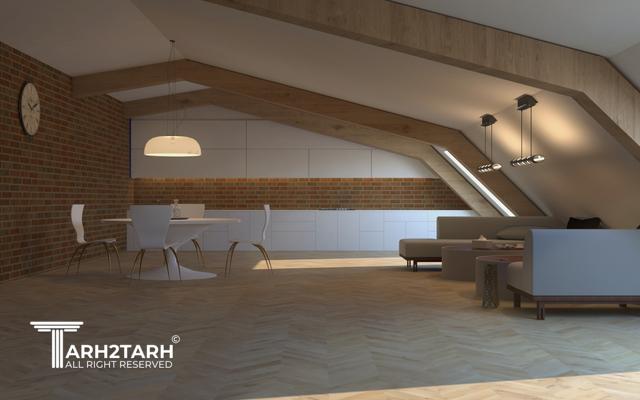 طراحی آشپزخانه با نشیمن