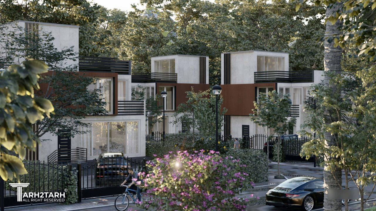 رندر لومیون - محوطه شهرک