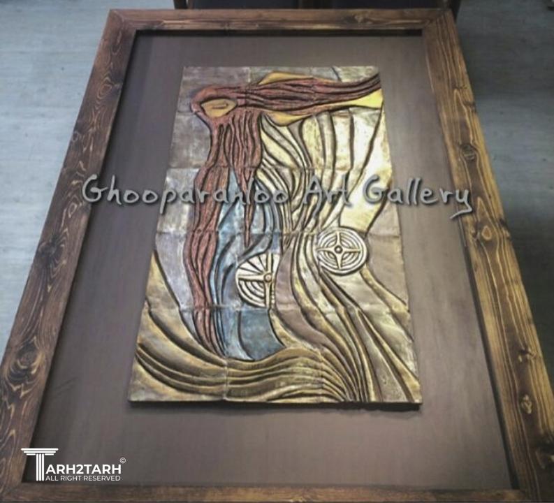 تابلو سفال برای ویلا و طبق سناریو مورد نظر کارفرما طراحی شده است.