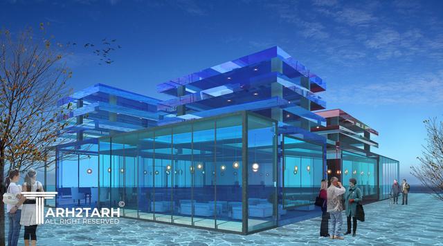 طرح پیشنهادی برای کافی شاپ ساحلی 