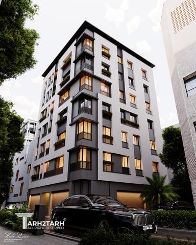 طراحی نمای مسکونی پروژه میدان تسلیحات