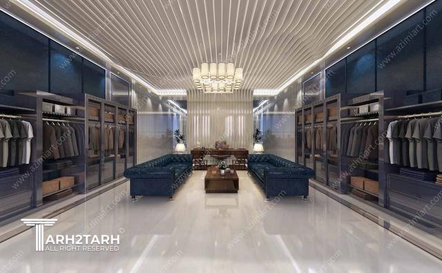 طراحی مغازه لباس فروشی مردانه