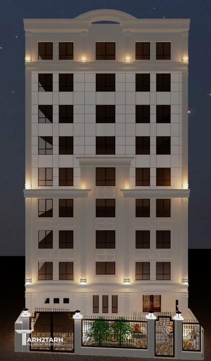 طراحی نمای شمالی نور شب