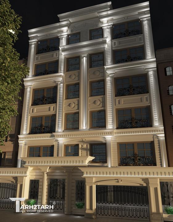 طراحی نما ساختمان 10 واحدی