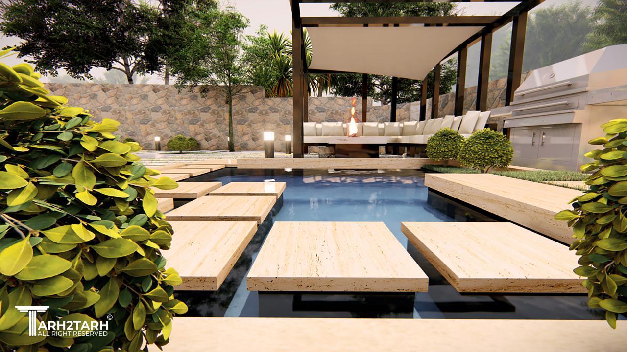 محوطه ویلا زایگان