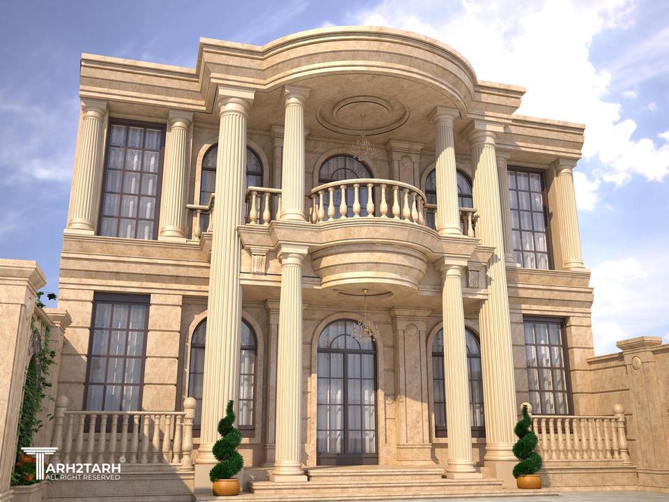 نمای کلاسیک ساختمان مسکونی آقای دولتیاری