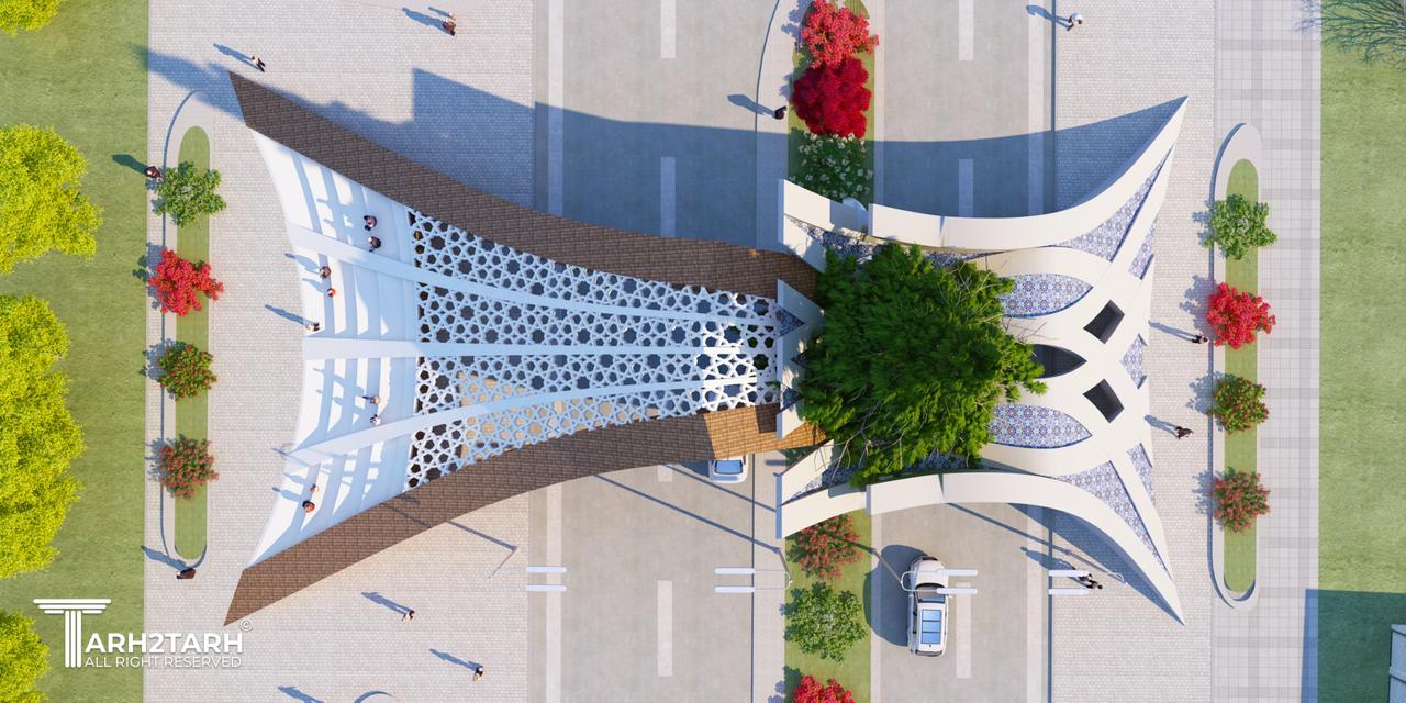 طراحی سردر نمایشگاه بین المللی گل وگیاه ارغوان اصفهان