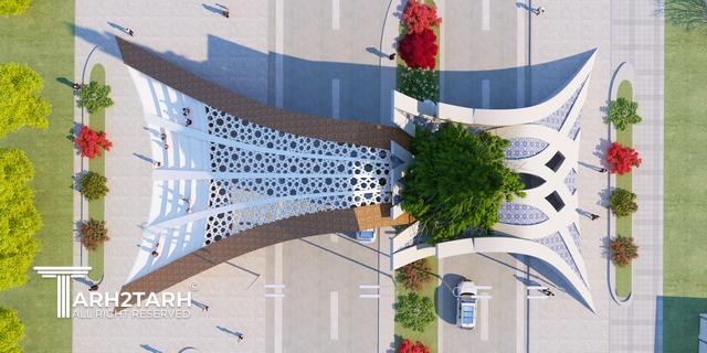 طراحی سردر نمایشگاه بین المللی گل وگیاه ارغوان اصفهان