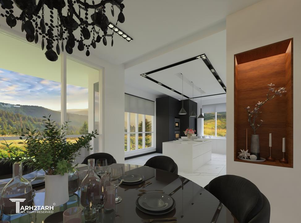 آشپزخانه در طبقه اول