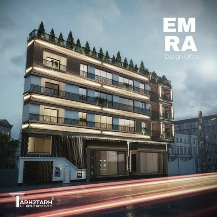 نمای روبروی پروژه تجاری مسکونی اطلس آمل