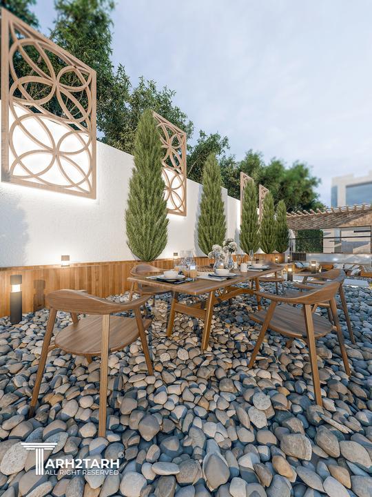 طراحی فضای سبز باغ ویلای قزوین