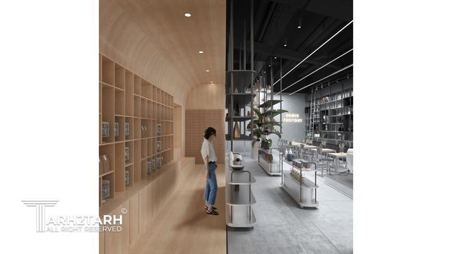 طراحی داخلی فروشگاه آمین فکتوری 