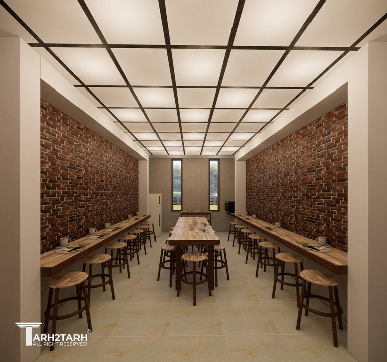 طراحی داخلی غذاخوری هنرستان