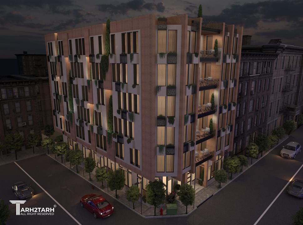 نمای شب شمال شرقی