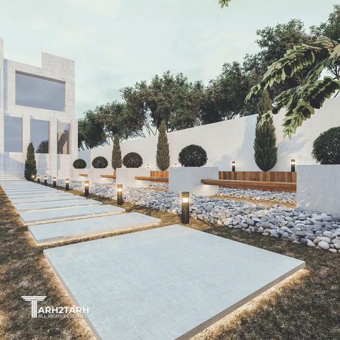 طراحی فضای سبز ویلای قزوین 