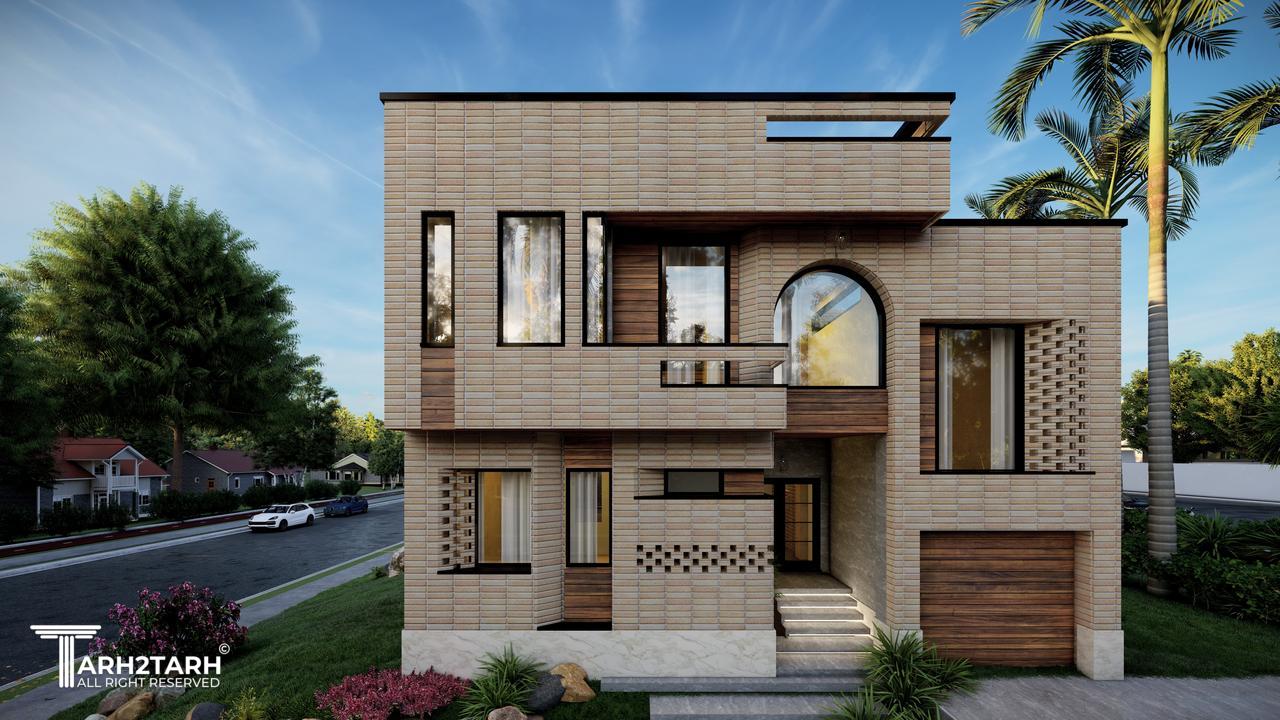 نمای رو به کوجه ویلای مجتهدی