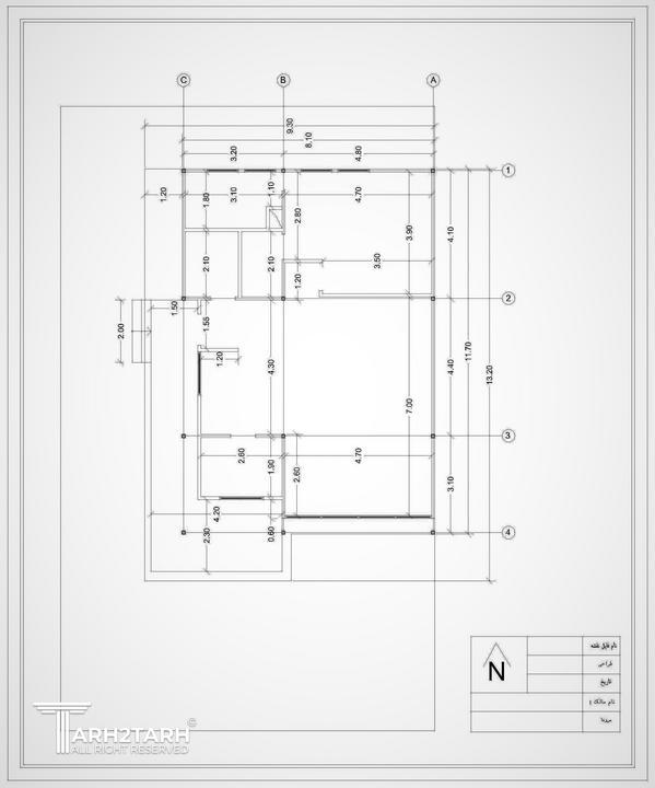طراحی پلان ویلایی در طبقه همکف