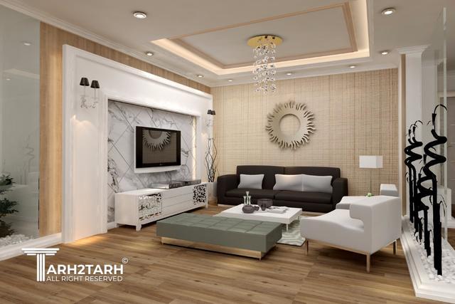 انجام خدمات طراحی دکوراسیون داخلی آپارتمان مسکونی خیابان توانیر