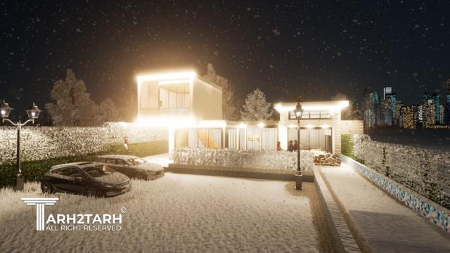 طراحی نمای ویلا