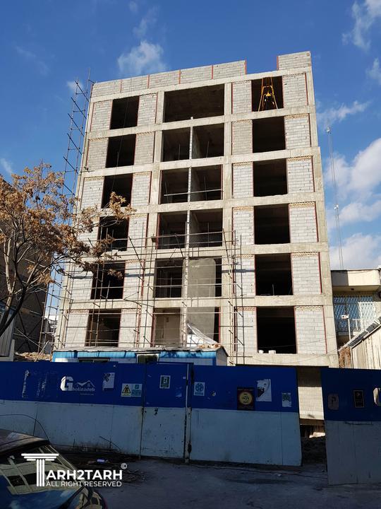 نمای پروژه اداری البرز