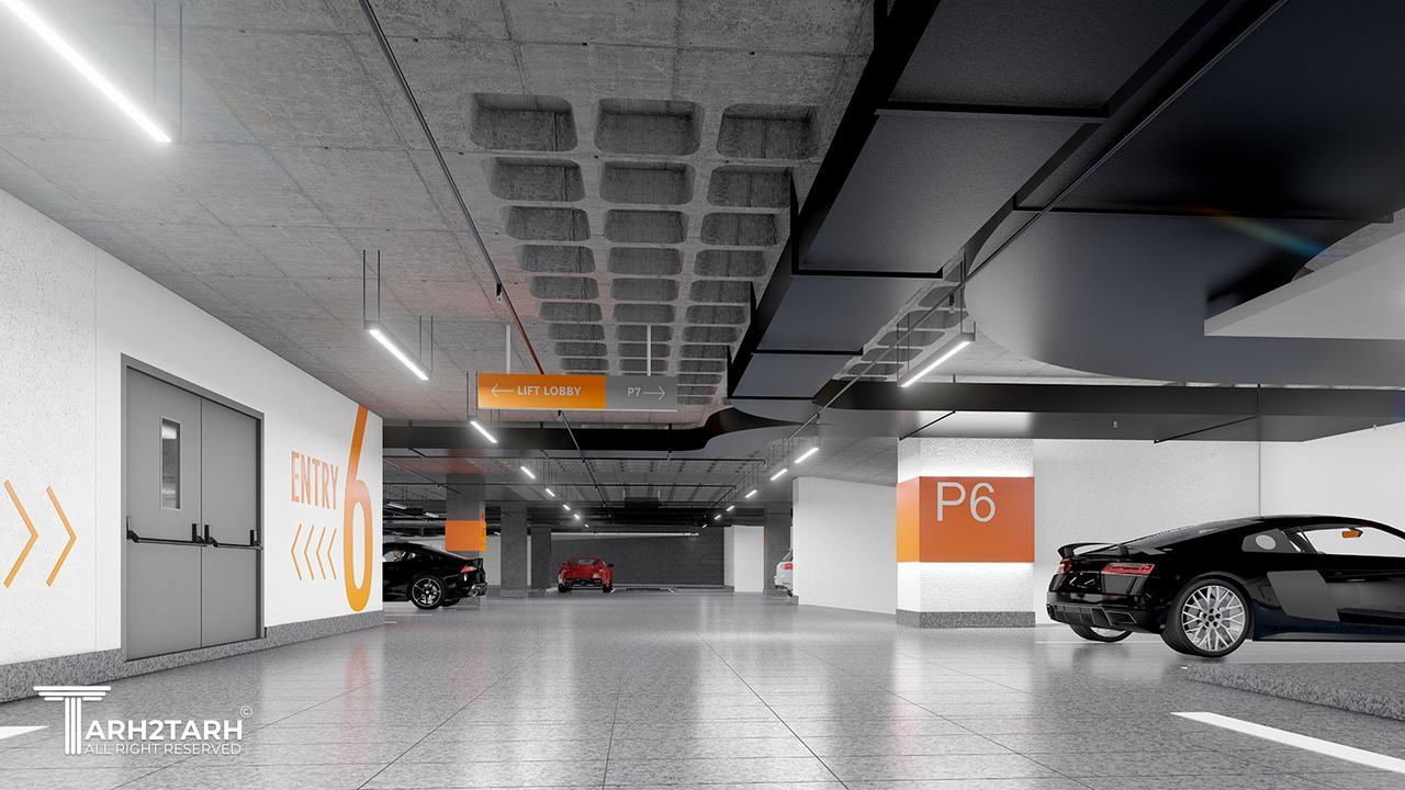طراحی داخلی پارکینگ