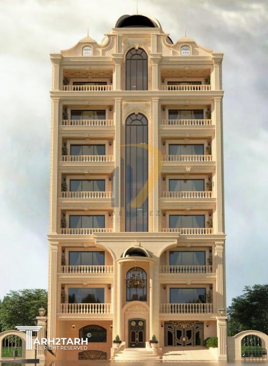 طراحی آپارتمانی 7 طبقه