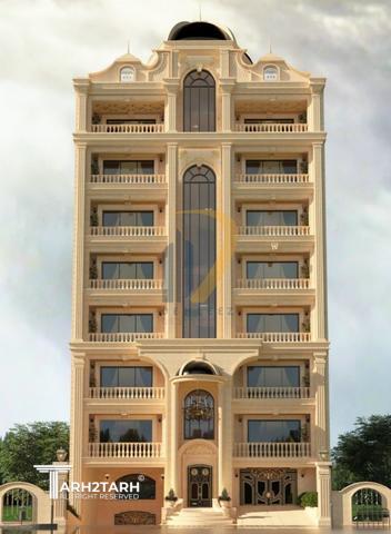 طراحی آپارتمانی 7 طبقه