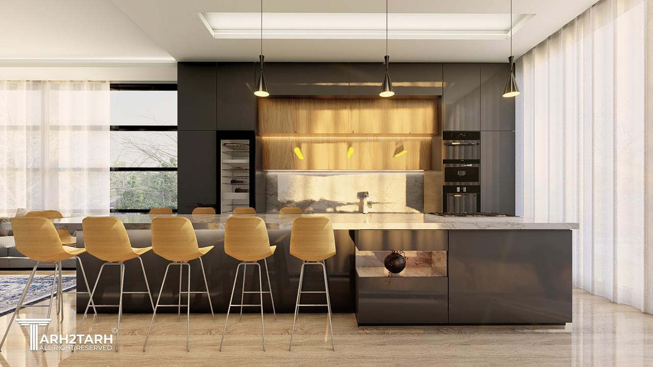 آشپزخانه ویلا زایگان