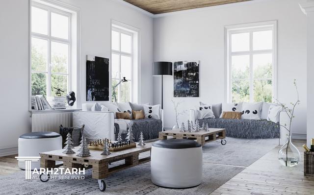 طراحی داخلی فضای نشیمن 