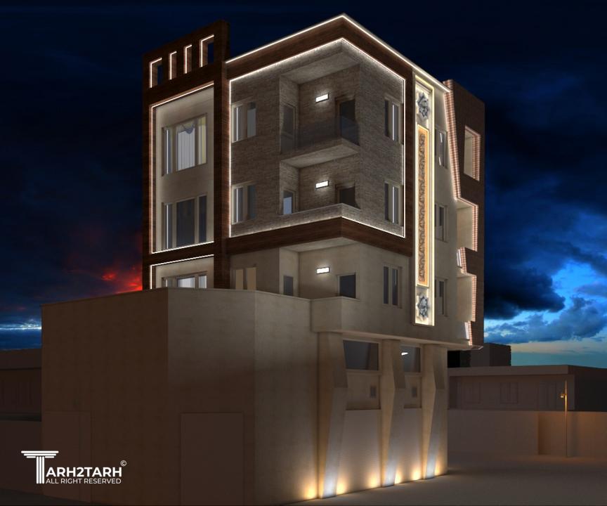 نمای شب و نورپردازی 