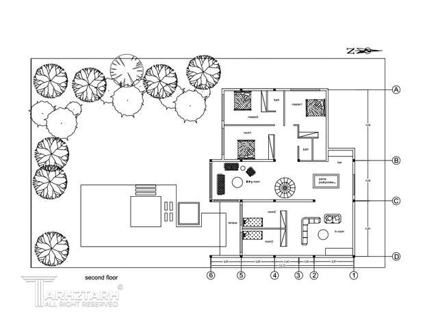 طراحی پلان ویلا لاهیجان